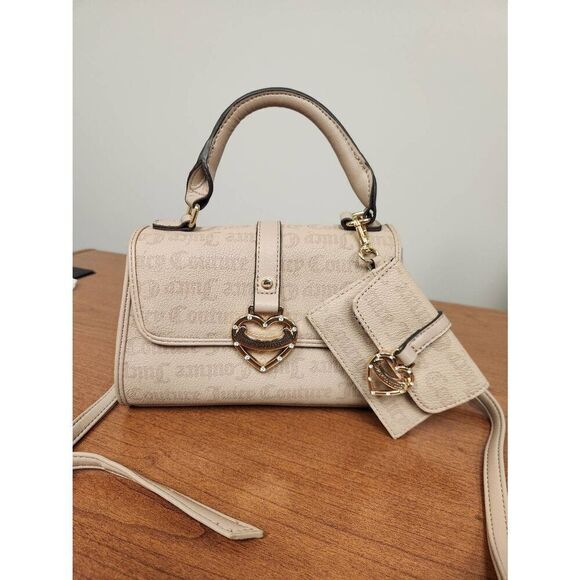Juicy Couture Sandstone Crossbody Purse with detachable coin purse - Picture 1 of 12